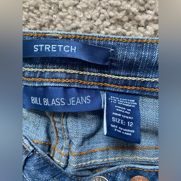 Bill Blass | vintage straight leg jeans stretch women’s size 12 denim dad jeans - Picture 12 of 14